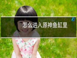 怎么进入原神鱼缸里
