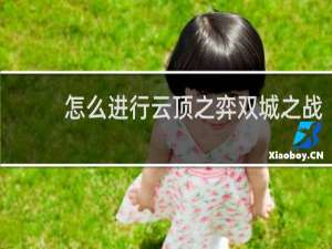 怎么进行云顶之弈双城之战