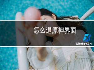 怎么退原神界面