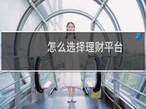 怎么选择理财平台