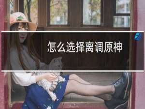 怎么选择离调原神