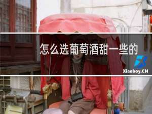 怎么选葡萄酒甜一些的