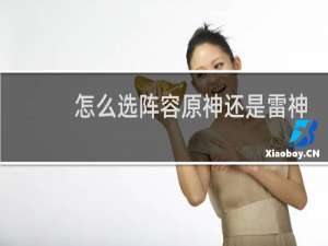 怎么选阵容原神还是雷神