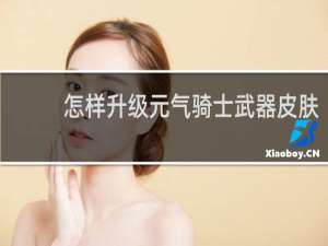 怎样升级元气骑士武器皮肤