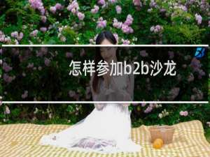 怎样参加b2b沙龙