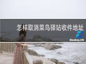 怎样取消菜鸟驿站收件地址