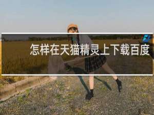怎樣在天貓精靈上下載百度