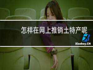 怎样在网上推销土特产呢