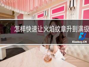 怎样快速让火焰纹章升到满级