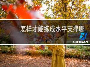 怎样才能练成水平支撑哪