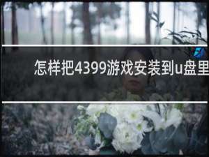 怎样把4399游戏安装到u盘里