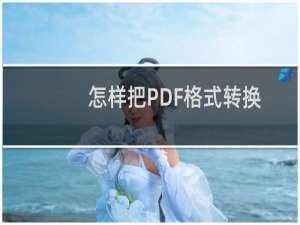 怎样把PDF格式转换成EXCEL格式