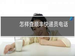 怎样查顺丰快递员电话