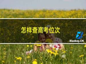 怎样查高考位次
