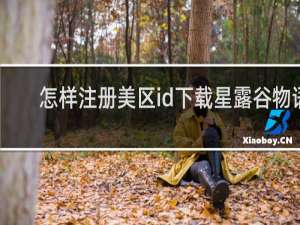 怎样注册美区id下载星露谷物语