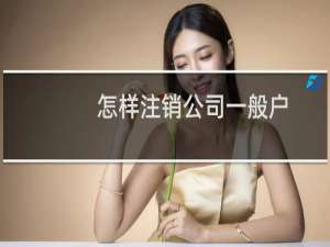 怎样注销公司一般户