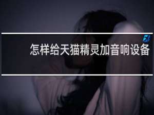 怎样给天猫精灵加音响设备