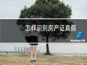 怎样识别房产证真假