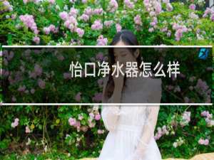 怡口净水器怎么样
