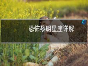 恐怖黎明星座详解