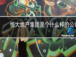 恒大地产集团是个什么样的公司