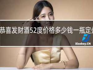 恭喜发财酒52度价格多少钱一瓶定州酒厂
