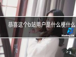 恭喜这个b站用户是什么梗什么梗