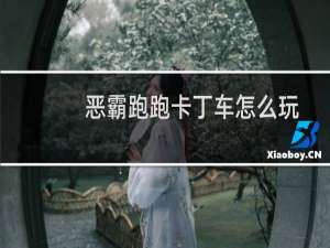 恶霸跑跑卡丁车怎么玩