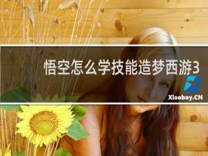 悟空怎么学技能造梦西游3