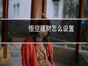 悟空理财怎么设置