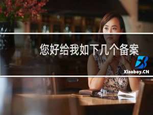 您好给我如下几个备案的需要的文档