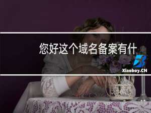 您好这个域名备案有什么问题吗？