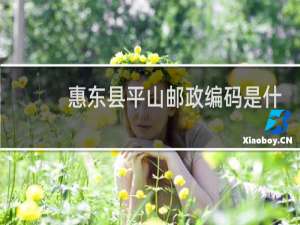 惠东县平山邮政编码是什么