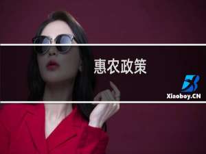 惠农政策