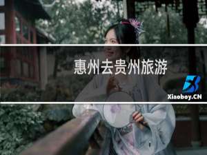 惠州去贵州旅游
