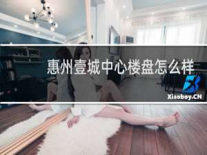 惠州壹城中心楼盘怎么样