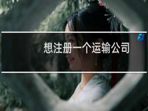 想注册一个运输公司