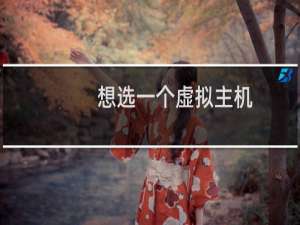 想选一个虚拟主机，请给个建议