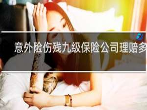 意外险伤残九级保险公司理赔多少