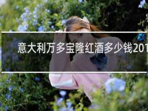 意大利万多宝隆红酒多少钱2019