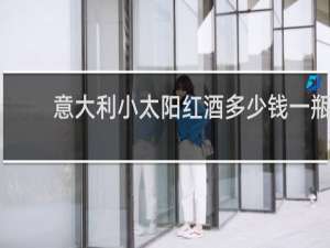 意大利小太阳红酒多少钱一瓶