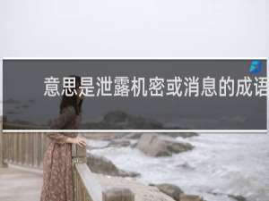 意思是泄露机密或消息的成语