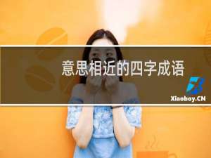 意思相近的四字成语