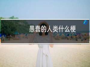 愚蠢的人类什么梗
