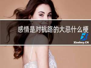 感情是对抗路的大忌什么梗？什么梗