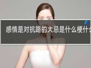 感情是对抗路的大忌是什么梗什么梗