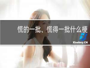 慌的一批、慌得一批什么梗