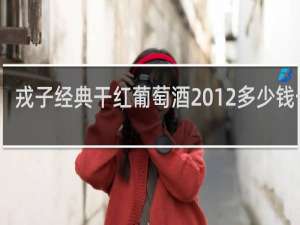 戎子经典干红葡萄酒2012多少钱一瓶