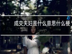 成交夫妇是什么意思什么梗