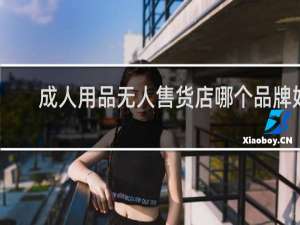 成人用品无人售货店哪个品牌好